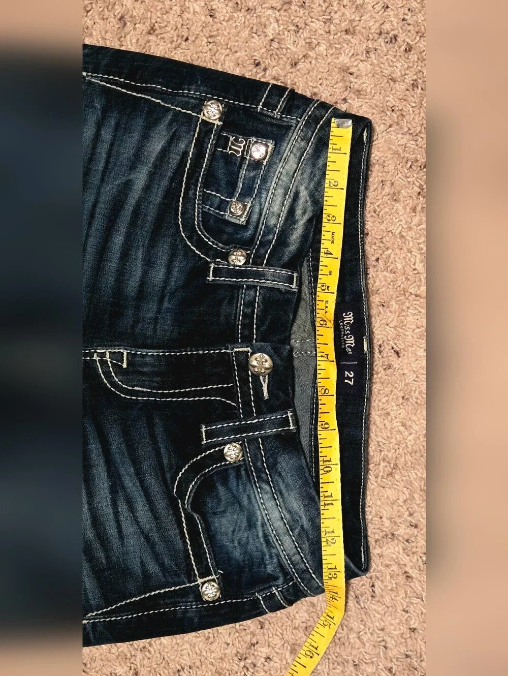 Miss Me Lowrise Bootcut Jeans Women's Size 27 NWOT - Picture 9 of 11